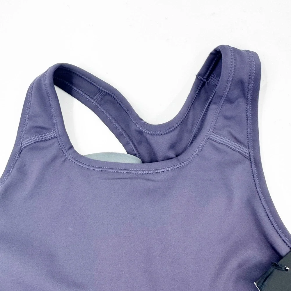 Nike Swoosh Medium Support Sports Bra Purple Racerback CZ4496-573 XS‎